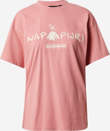 T-shirt 'MORENO' NAPAPIJRI en rose : devant