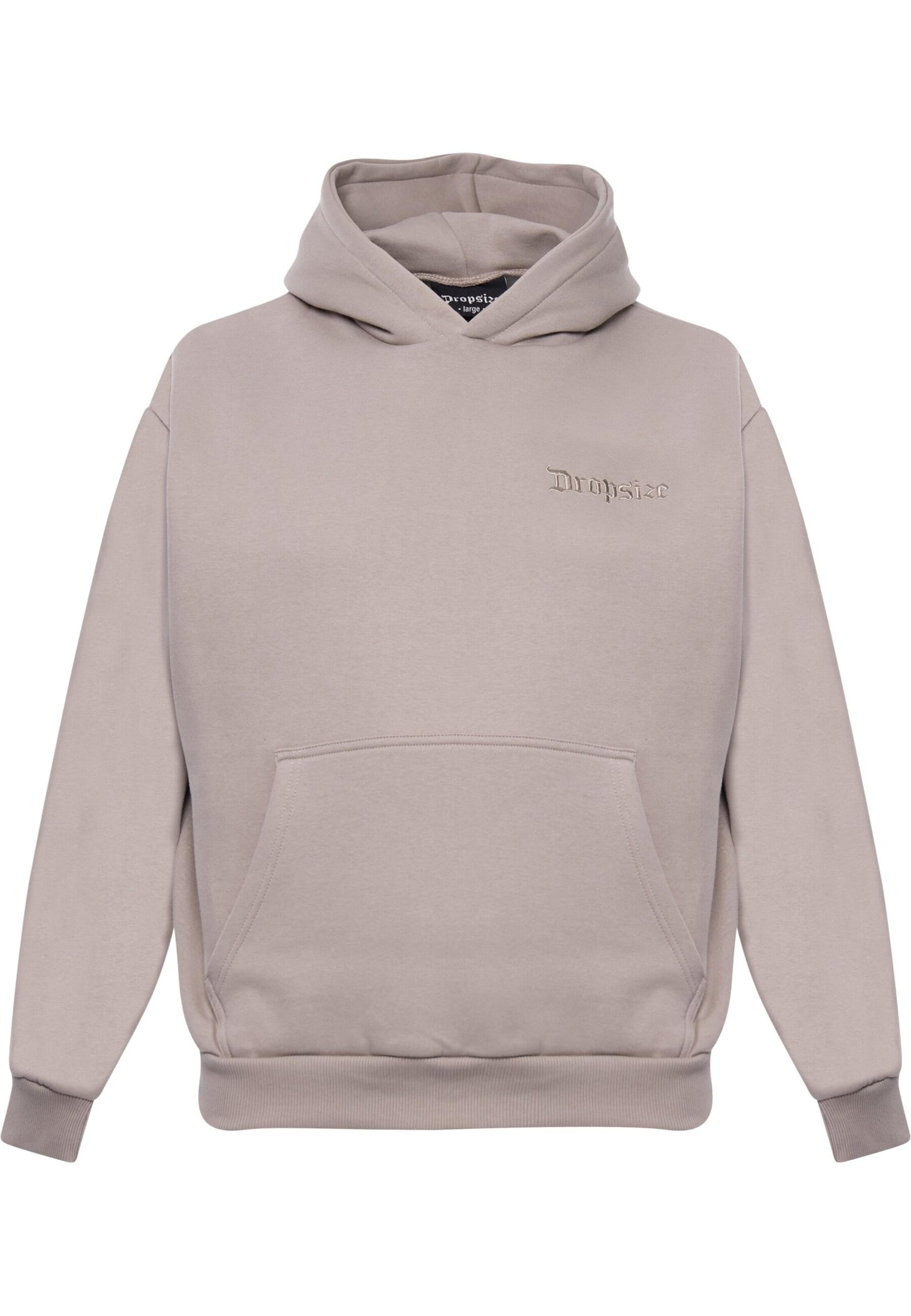 Sweat-shirt Dropsize en gris : devant