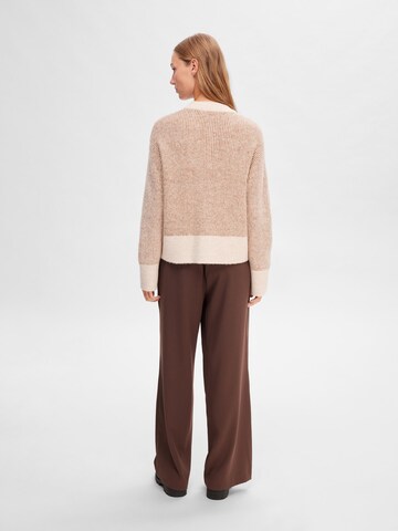 SELECTED FEMME Knit Cardigan in Beige