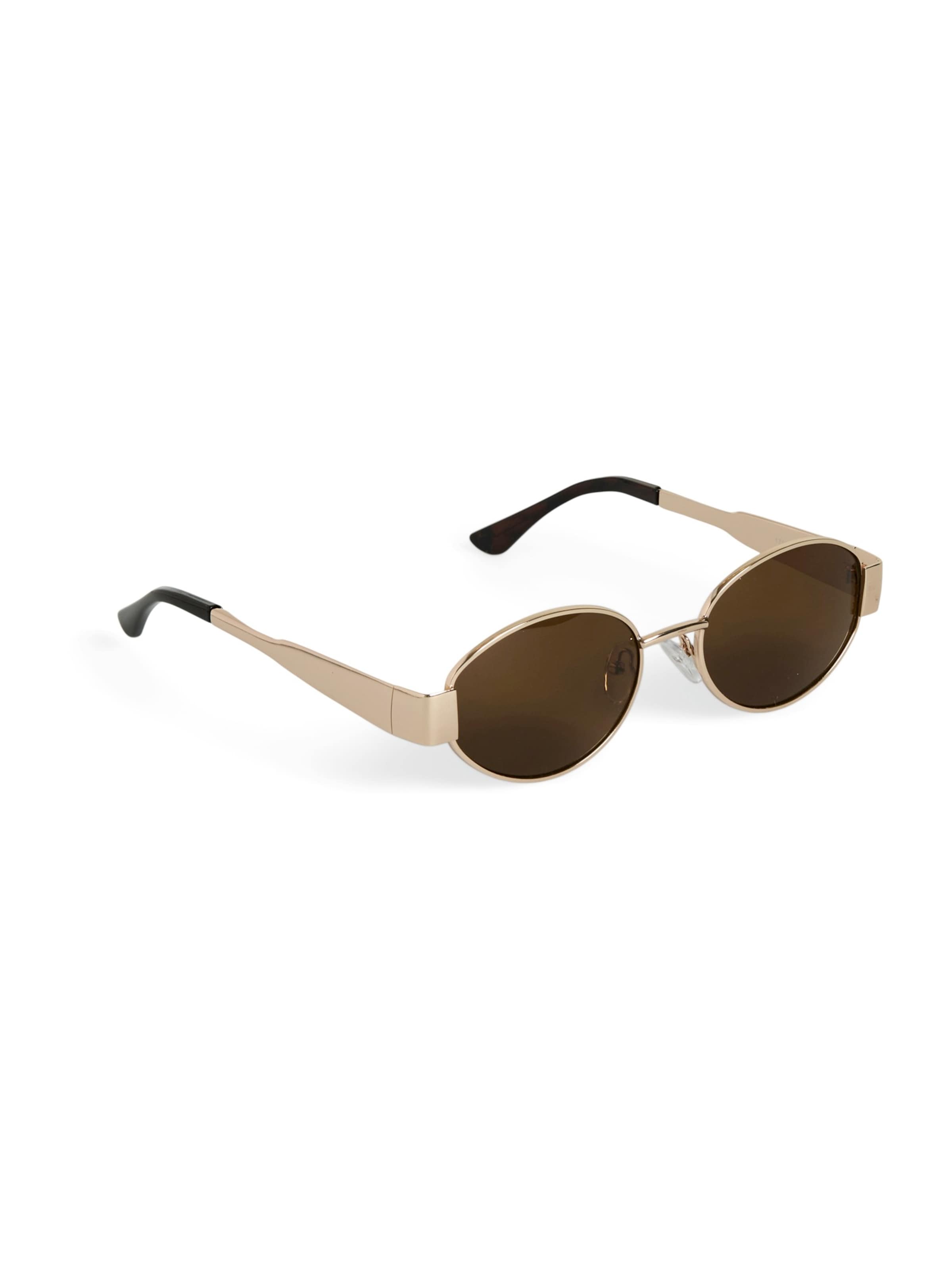 PIECES Sunglasses 'PCGEMMA' in Gold: front