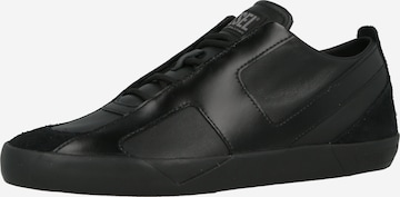 DIESEL Matalavartiset tennarit 'SLANTE-D' värissä musta: etupuoli