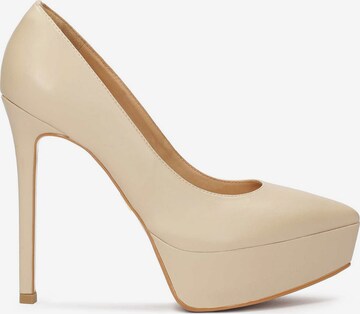 Kazar - Zapatos con plataforma en beige