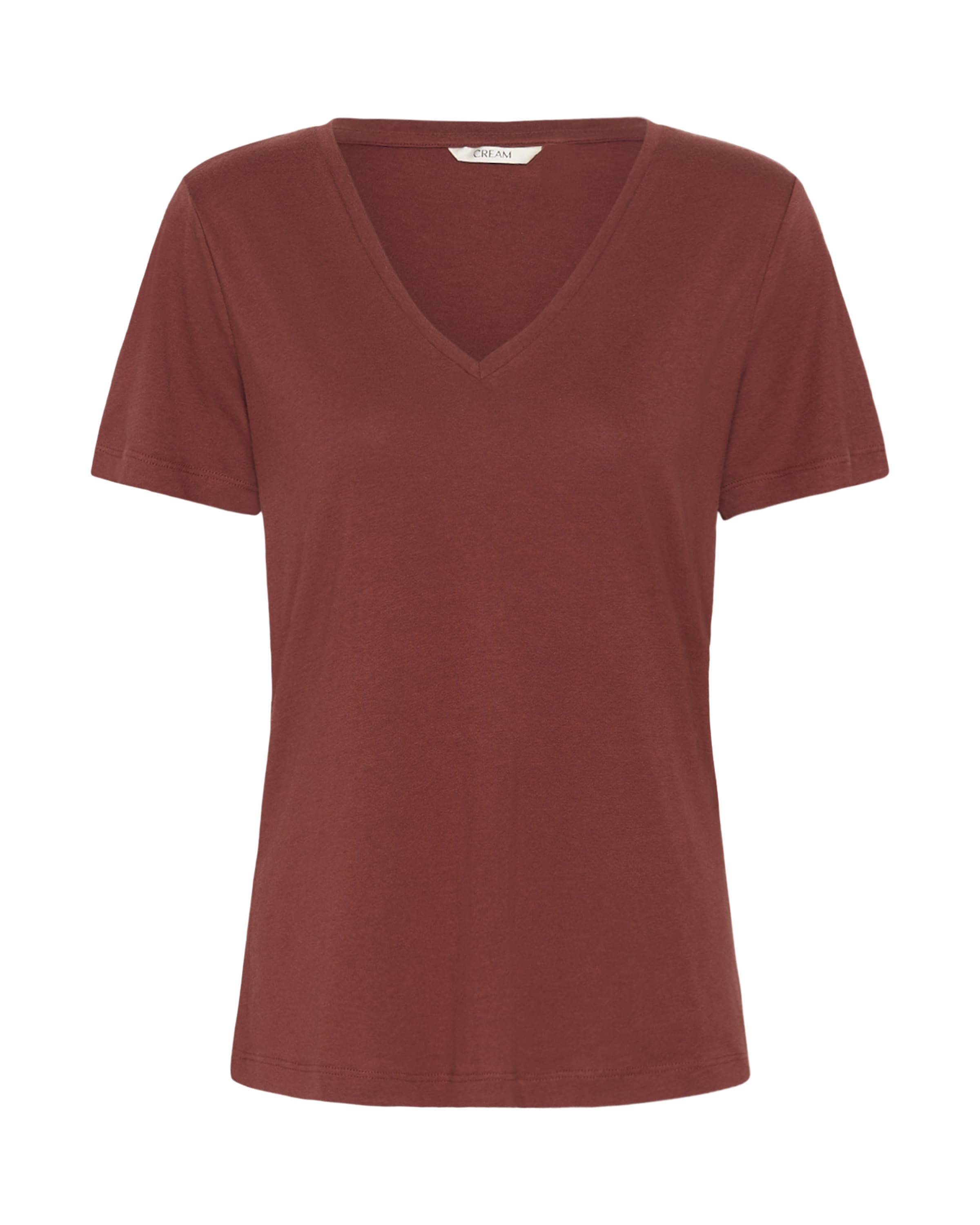 Cream T-shirt 'CRNaia' i brun: framsida