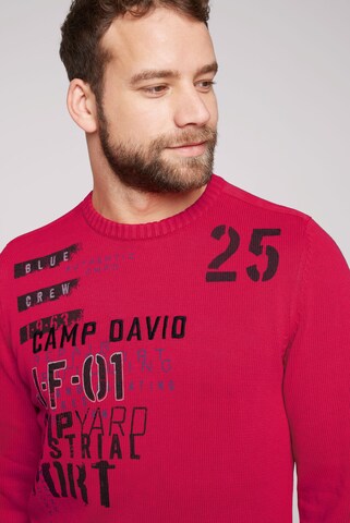 CAMP DAVID Pullover 'Shipyard' in Rot