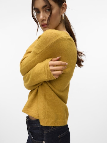 VERO MODA Sweater 'VMBesti' in Yellow