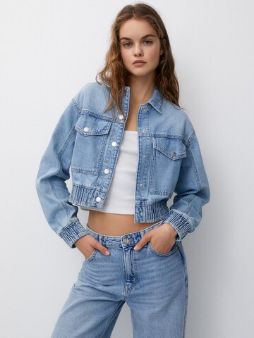 Pull&Bear Prechodná bunda - Modrá: predná strana