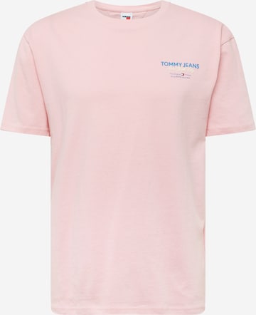 Tommy Jeans - Camiseta en rosa: frente