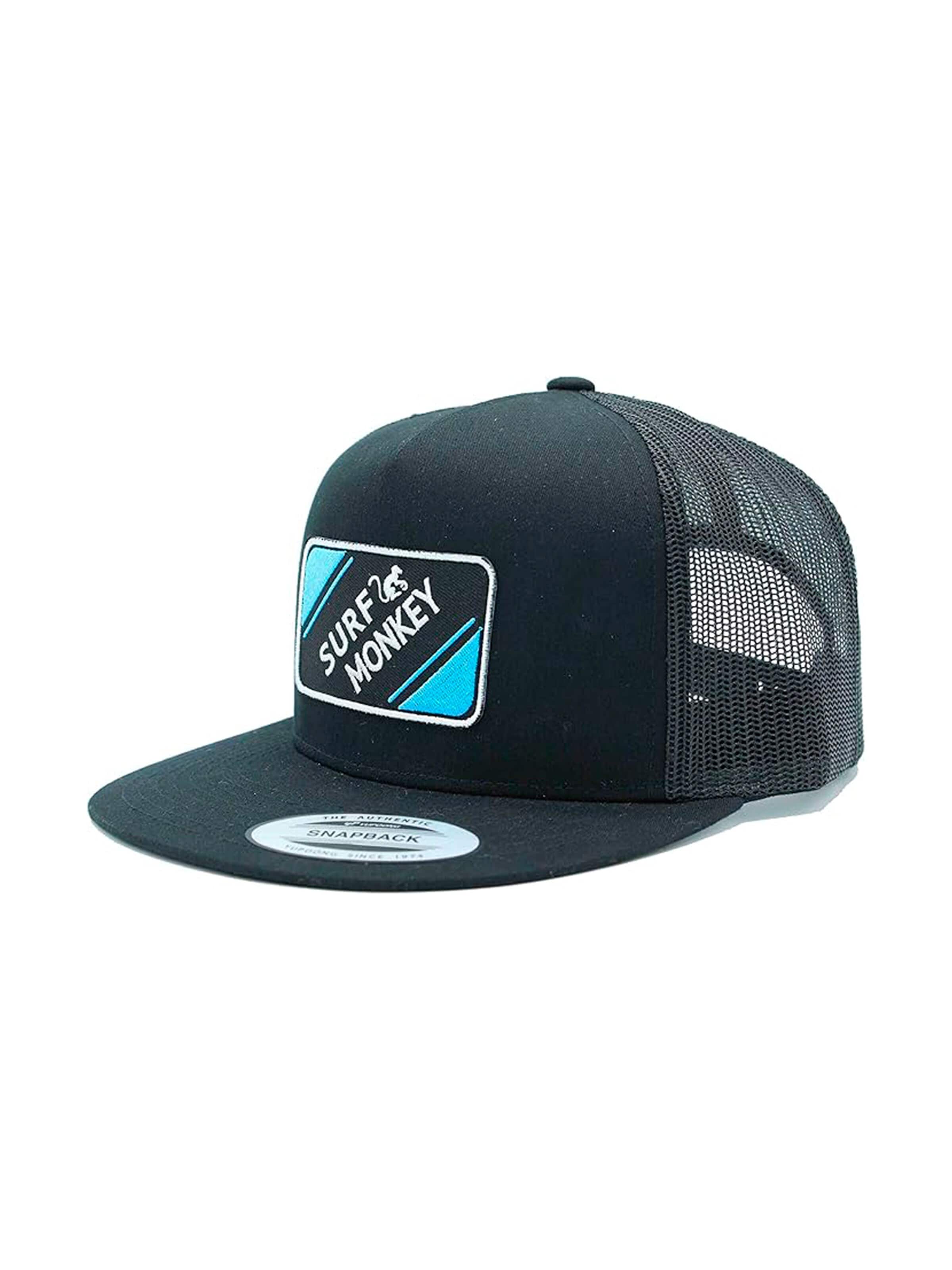 Surf Monkey Sportpet in Zwart: voorkant
