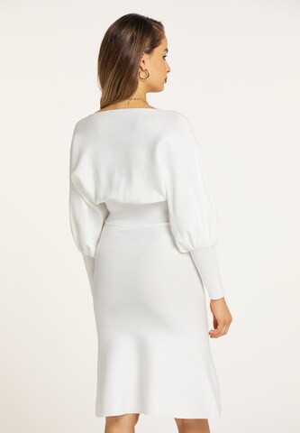 faina Knitted dress in White