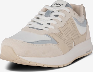 WODEN Platform trainers in Beige: front