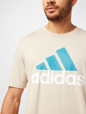 ADIDAS SPORTSWEAR Funkcionalna majica 'Essentials' | bež barva