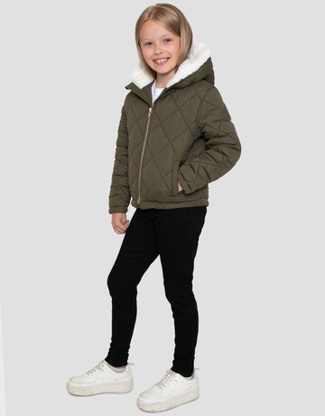 Threadgirls Winter jacket 'Diamond Quilted Flame' in Green