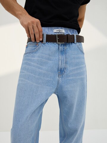 Largi Jeans de la Bershka pe albastru