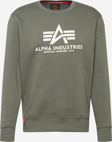 ALPHA INDUSTRIES Sweatshirt in Grün: front
