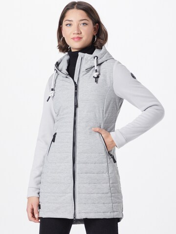 Ragwear Winter Coat 'Lucinda' in Grey: front