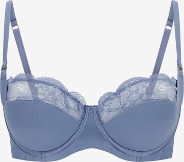 GUESS Balconette Bra in Blue: front
