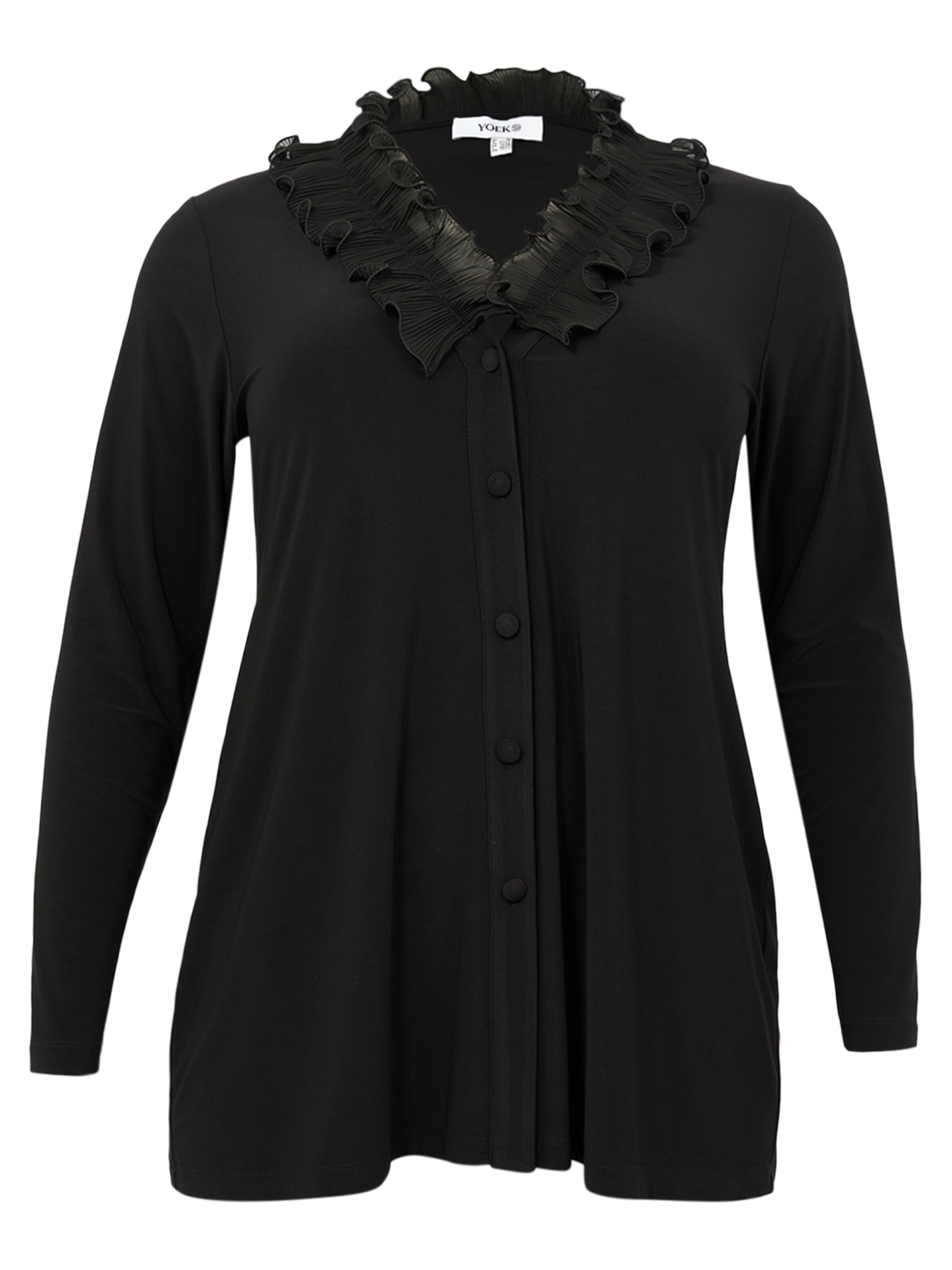 YOEK Tunika in Schwarz: Vorderseite