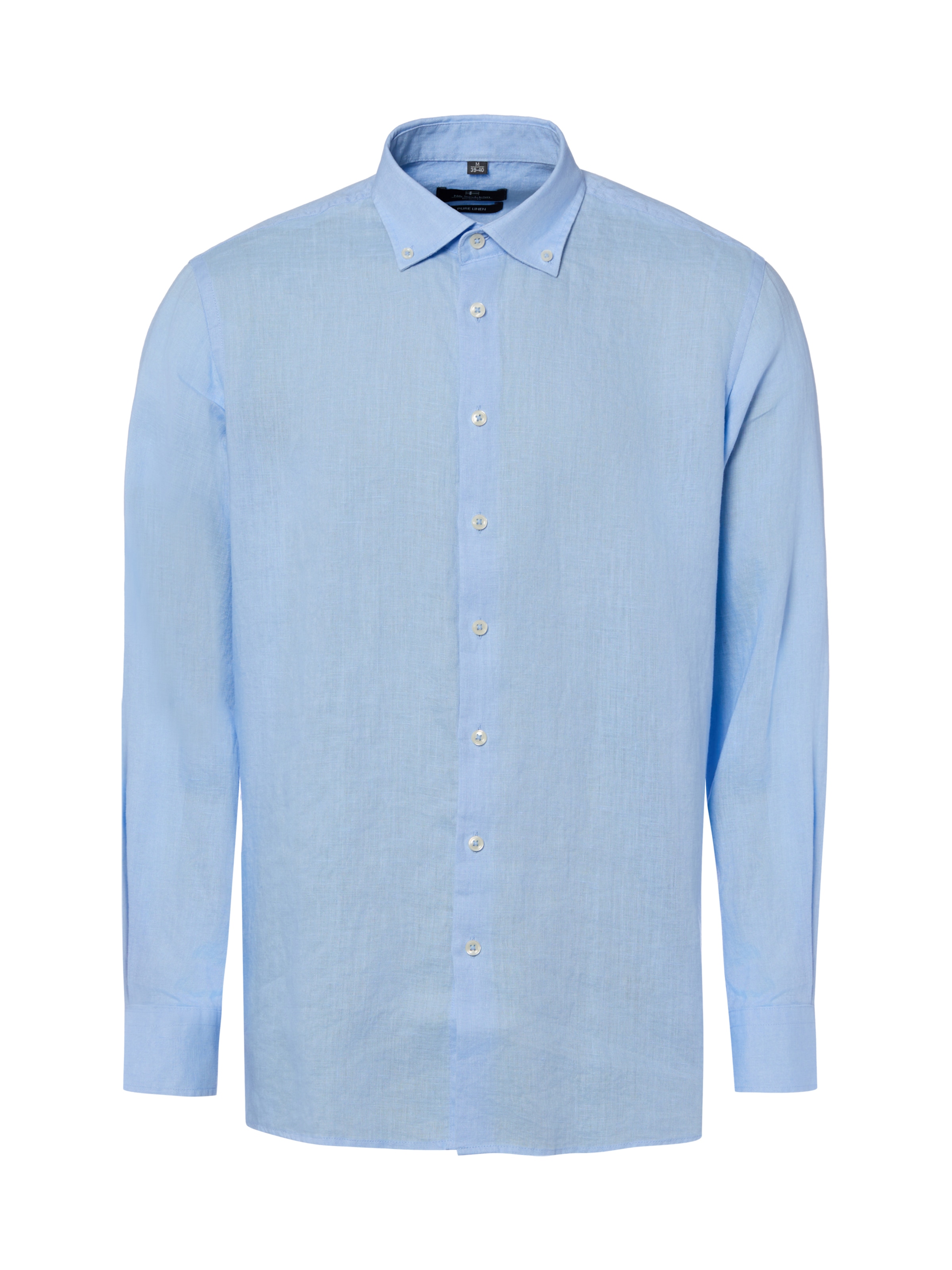 Nils Sundström Regular fit Button Up Shirt in Blue: front