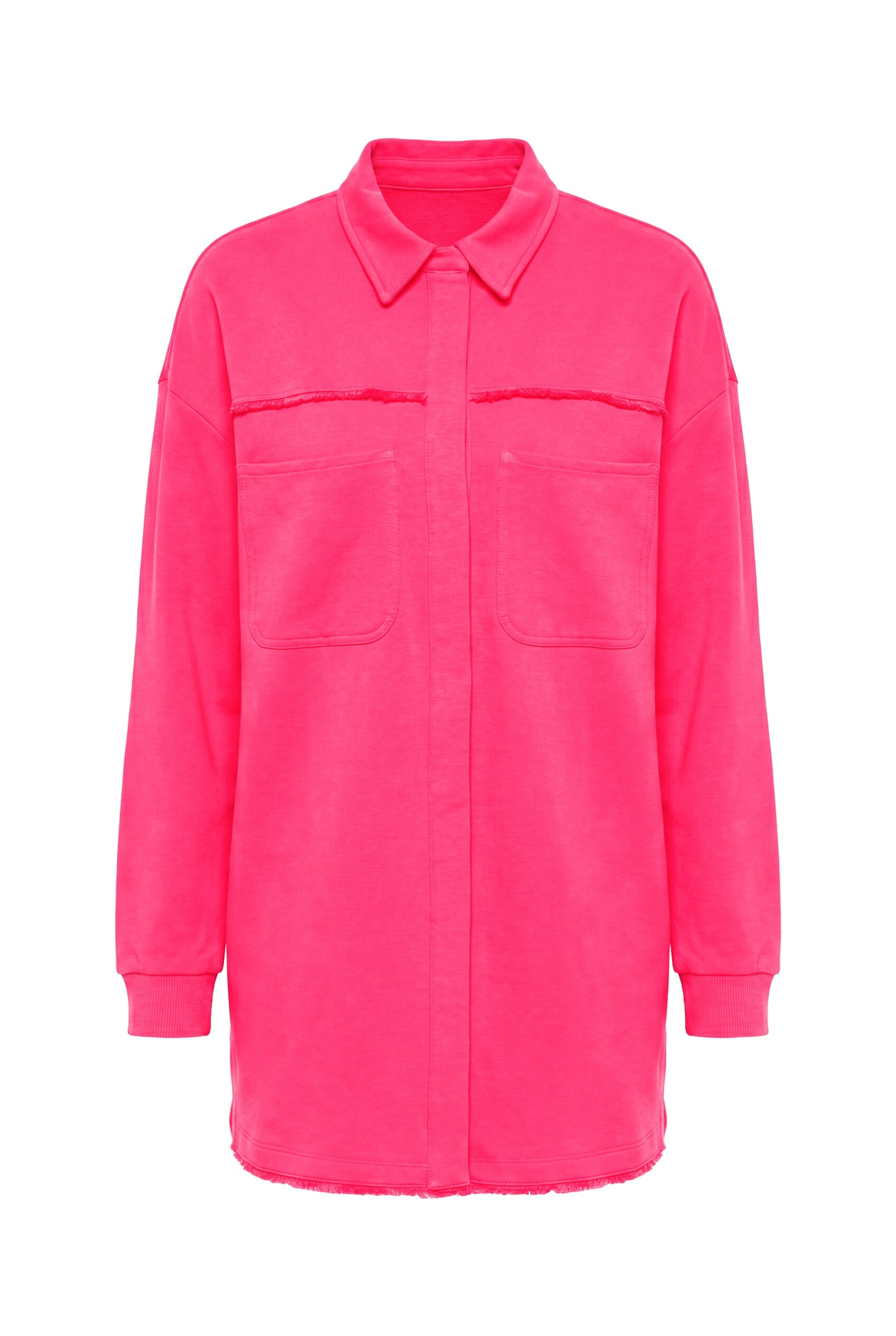 MIAMODA Sweat jacket in Pink: front