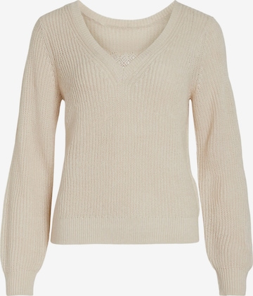VILA Sweter 'Debra' w kolorze biały: przód