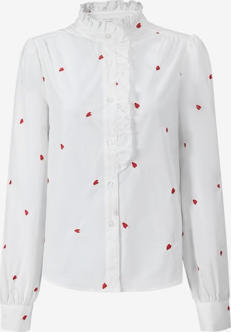 SASSYCLASSY Blouse in White: front