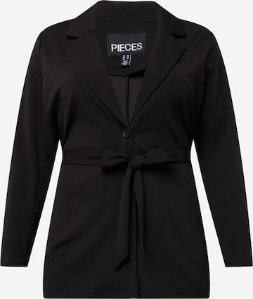 PIECES Curve Blazer 'SONJA' in Black: front