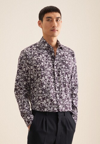 SEIDENSTICKER Regular fit Business shirt in Purple: front