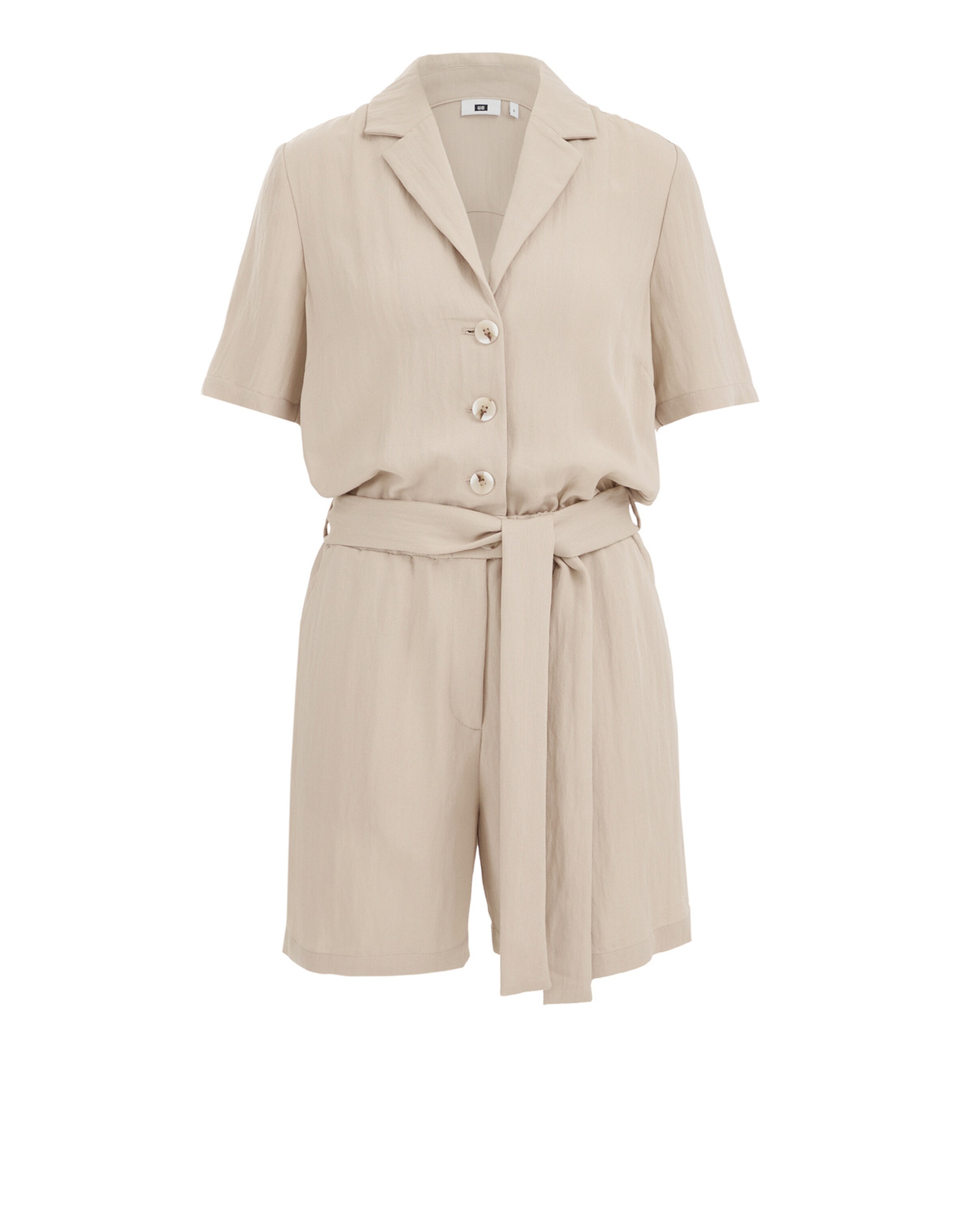 WE Fashion Jumpsuit in Beige: Vorderseite