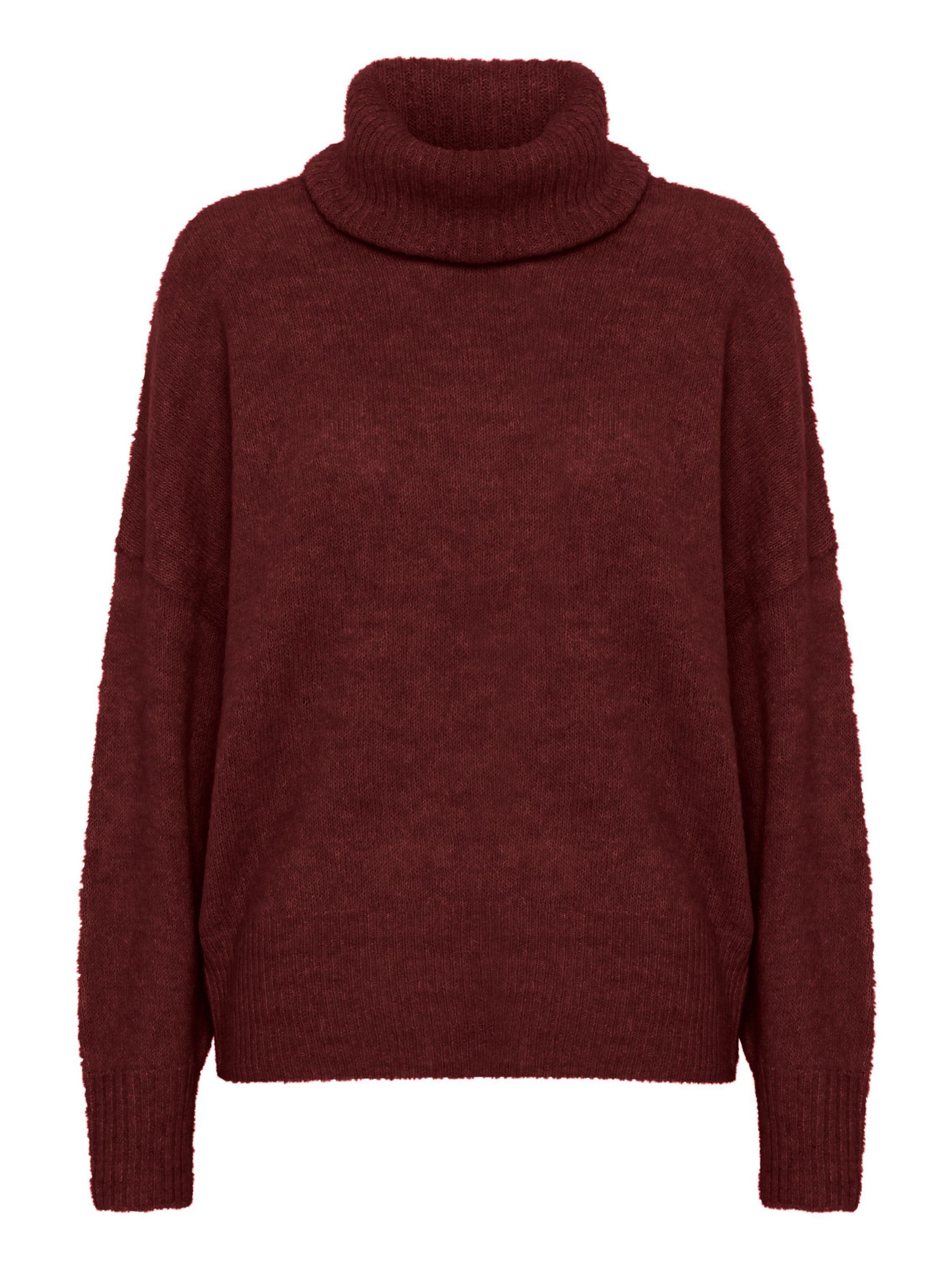 Pull-over oversize 'IHKamara' ICHI en rouge : devant