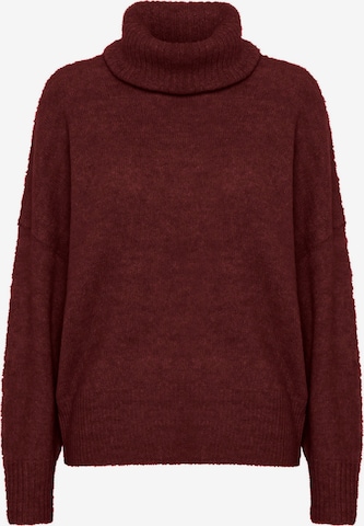 Pull-over oversize 'IHKamara' ICHI en rouge : devant