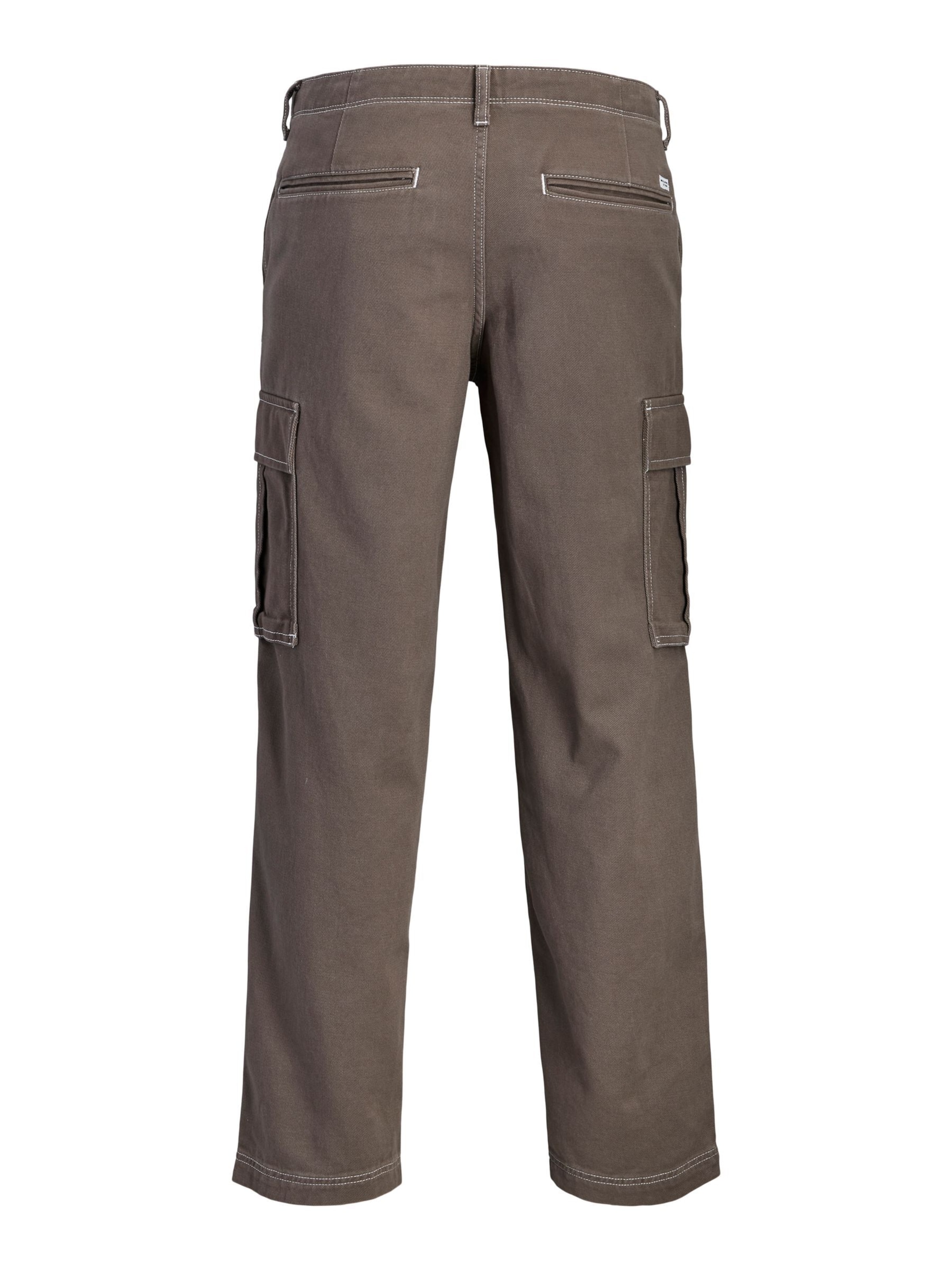 JACK & JONES Regular Cargohose in Braun