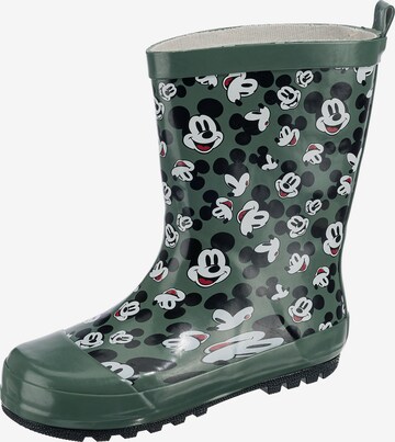 Disney Mickey Mouse & friends Rubber Boots in Green: front