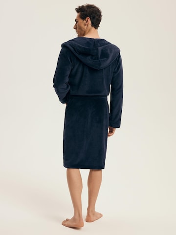 Henderson Bathrobe short 'Naps' in Blue