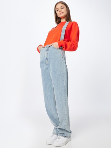 Misspap Wide Leg Jeans in Blau