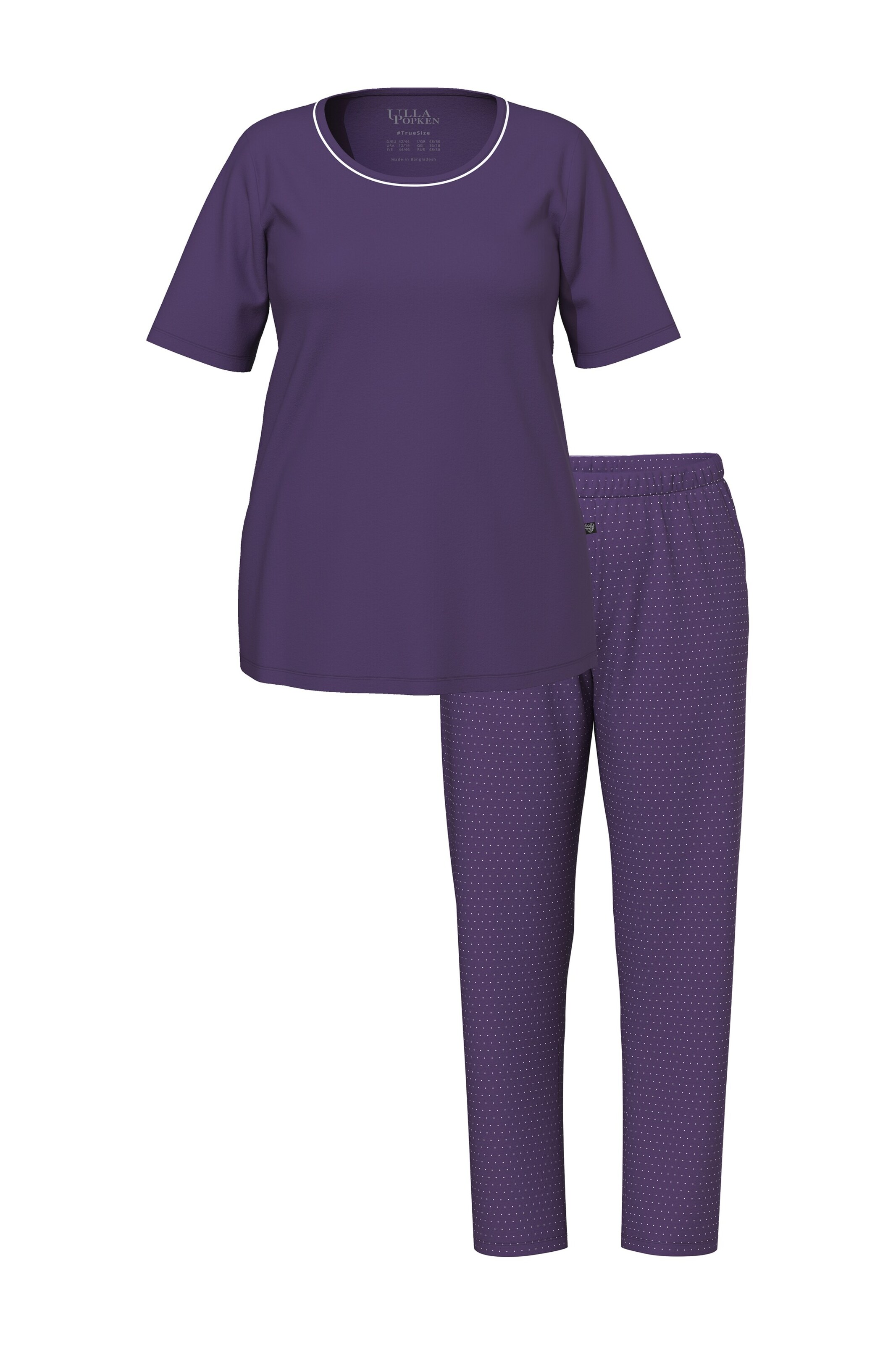Ulla Popken Pyjama in Lila: voorkant