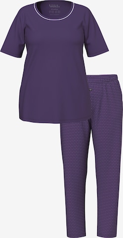Pyjama Ulla Popken en violet : devant