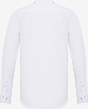 DENIM CULTURE Regular fit Button Up Shirt 'ERMIN' in White