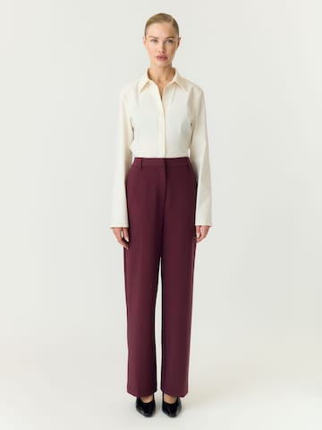 Wide leg Pantaloni 'YASLIKKA' di YAS in rosso: frontale