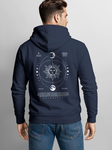 Neverless Sweatshirt 'Spiritual Awareness' in Blau