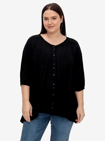 SHEEGO Blouse in Black: front