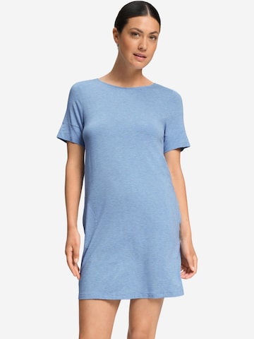 Hanro Nachthemd 'Natural Elegance' in Blauw