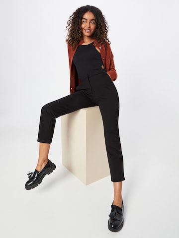 Lindex - regular Pantalón chino 'Diana' en negro