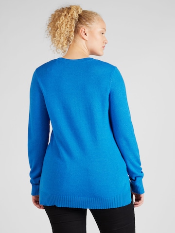 Vila Curve Sweater in Blue