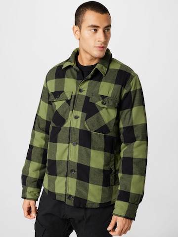 Brandit Regular fit Between-Season Jacket in Green: front