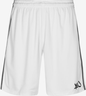 Loosefit Pantaloni sportivi di K1X in bianco: frontale