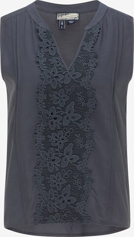 DreiMaster Vintage Top in Blauw: voorkant