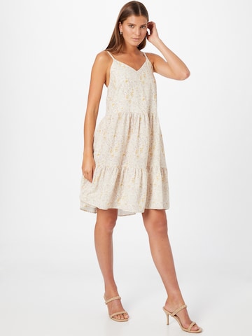 SISTERS POINT Summer Dress 'GLOSS' in Beige: front