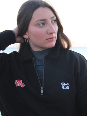 Sweat-shirt Surf Monkey en noir