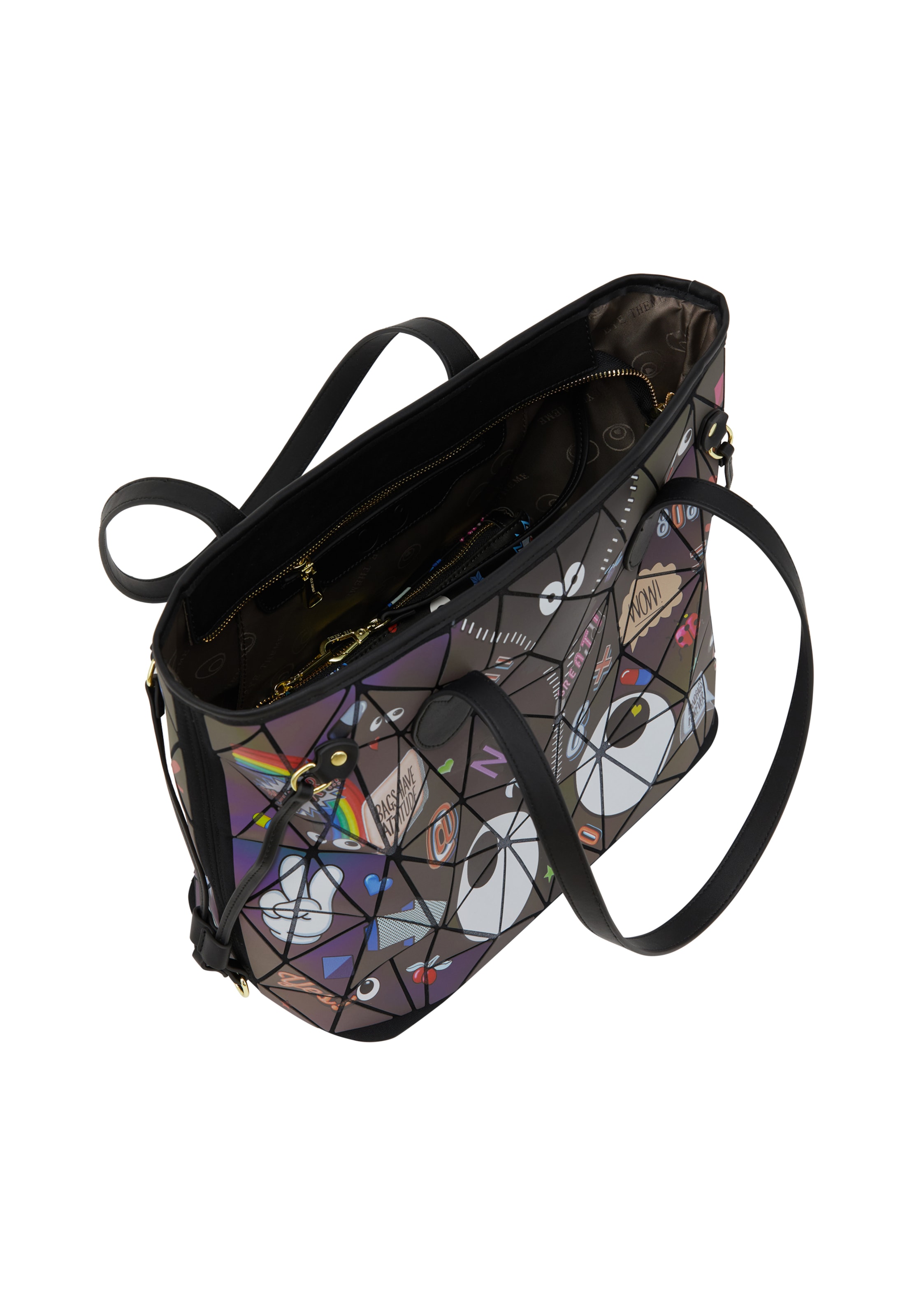 MYMO Шоппер 'Eyetheme' в Черный