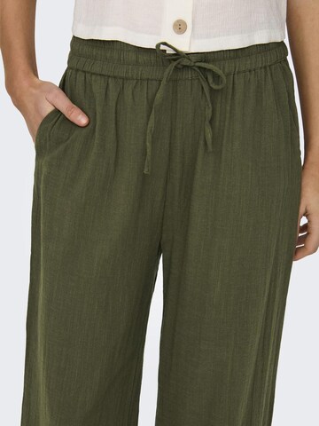 Wide Leg Pantalon 'ONLTIZANA' ONLY en vert